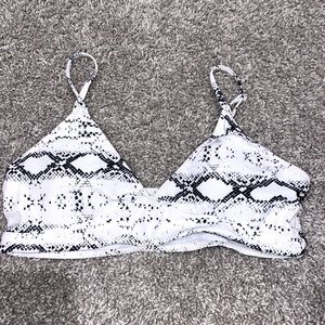 SHEIN snakeskin bikini top!!!!